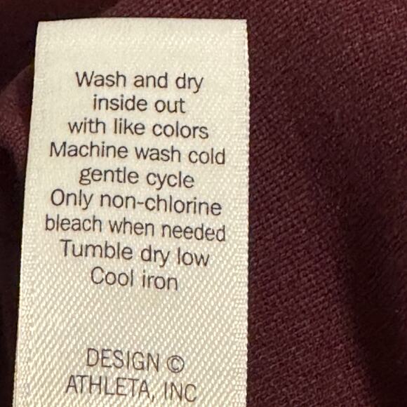 Athleta En Route Dress Ponte Knit Fit and Flare Activewear Chianti Burgundy M - Picture 11 of 12